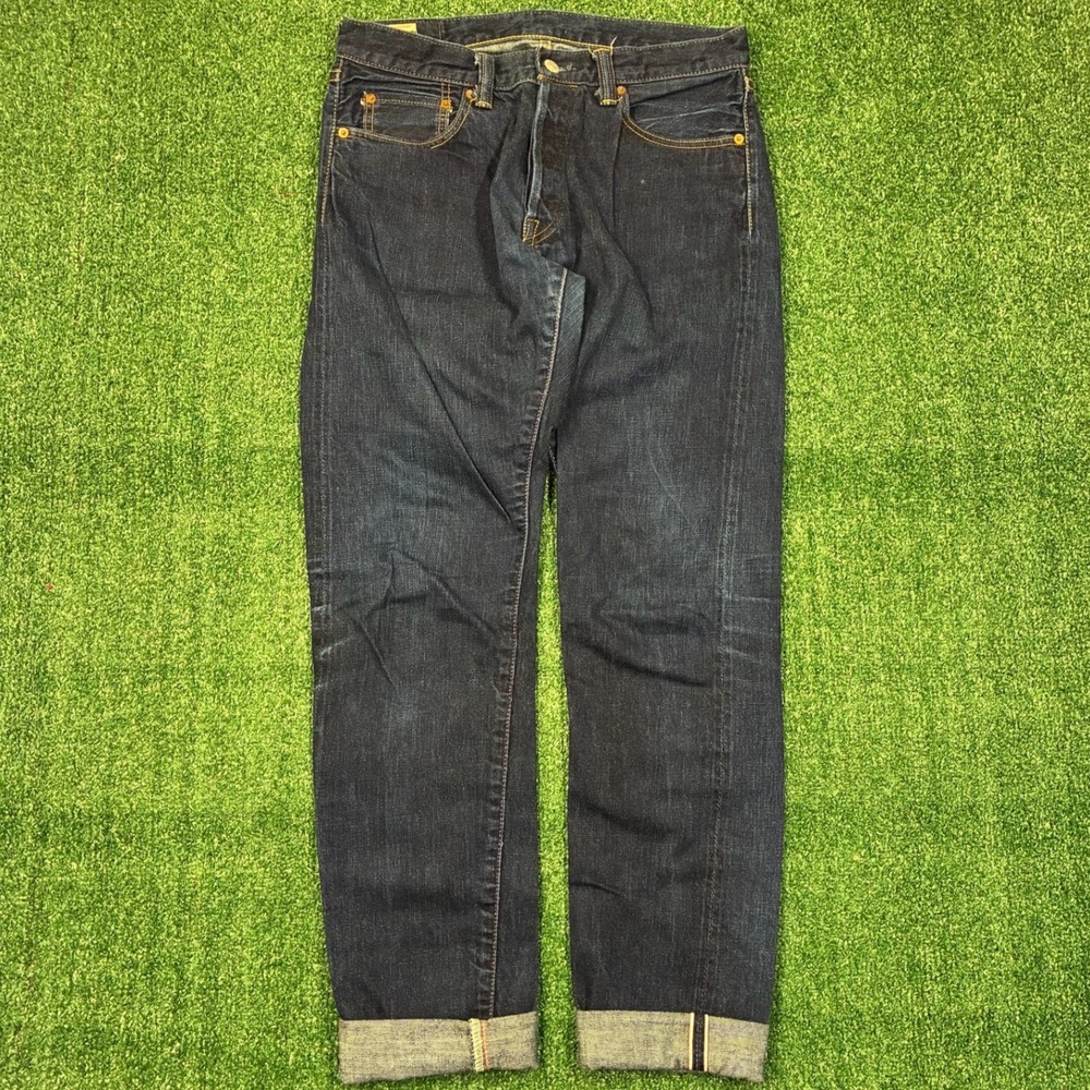 Vintage Momotaro Jeans Japanese Selvedge Denim Tapered Indigo 0405-12 W32